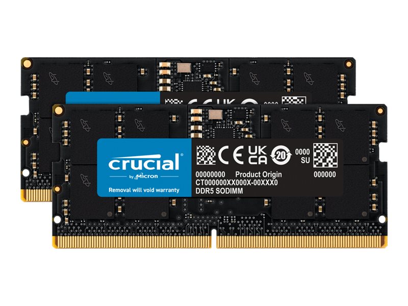CRUCIAL 32GB SODIMM DDR5 4800MHZ 2X16